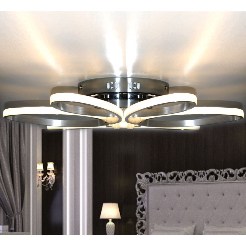 Srebrny plafon LED 100cm 3000K 63Watt - P150